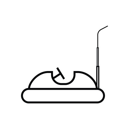 Isolated bumper cart icon Vectorのイラスト素材