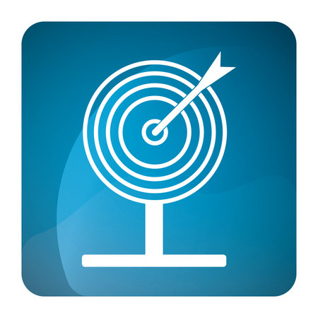 Isolated aim target game icon Vectorのイラスト素材