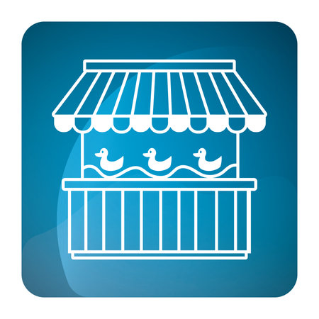 Isolated aim the duck game tent icon Vectorのイラスト素材
