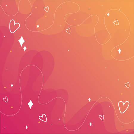 Colored background with heart shapes Vectorのイラスト素材