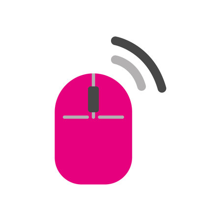 Isolated computer mouse office supply icon Vectorのイラスト素材