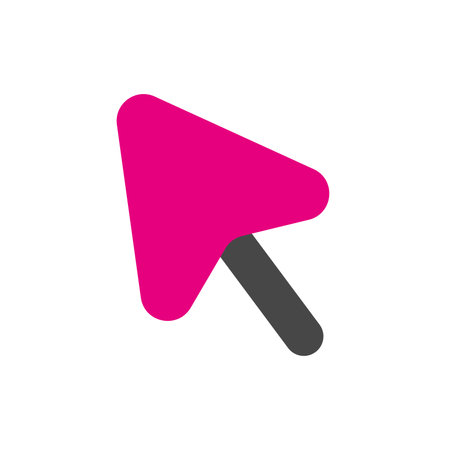 Isolated computer mouse pointer office supply icon Vectorのイラスト素材