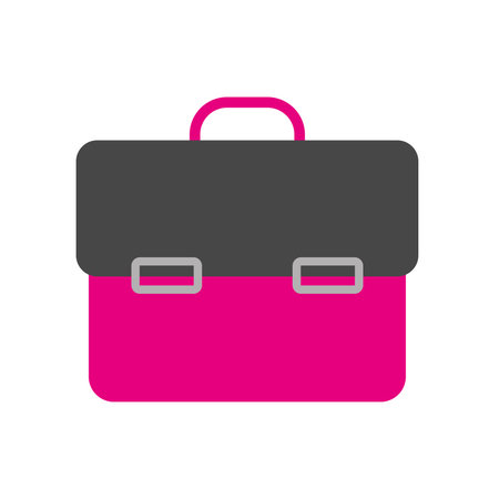 Isolated office suitcase icon Vectorのイラスト素材