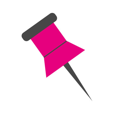 Isolated pin office supply icon Vectorのイラスト素材