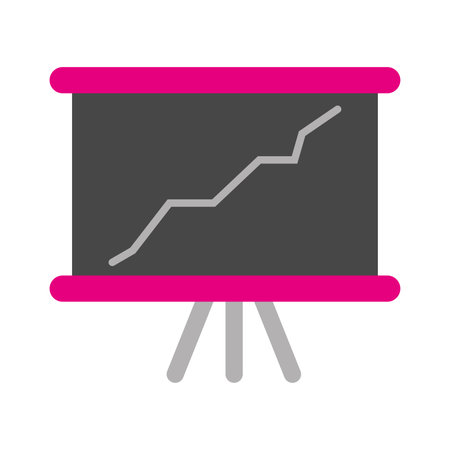 Isolated office dashboard with business graph icon Vectorのイラスト素材