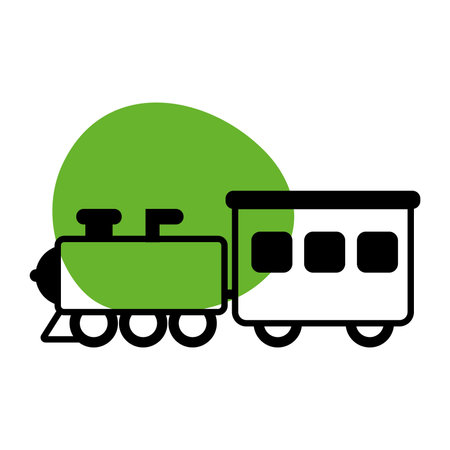 Side view of a train icon Vectorのイラスト素材