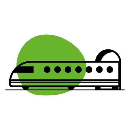 Side view of a train icon Vectorのイラスト素材