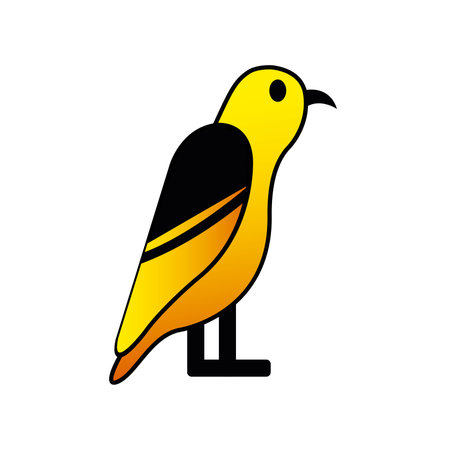 Isolated colored egypt bird icon Vectorのイラスト素材