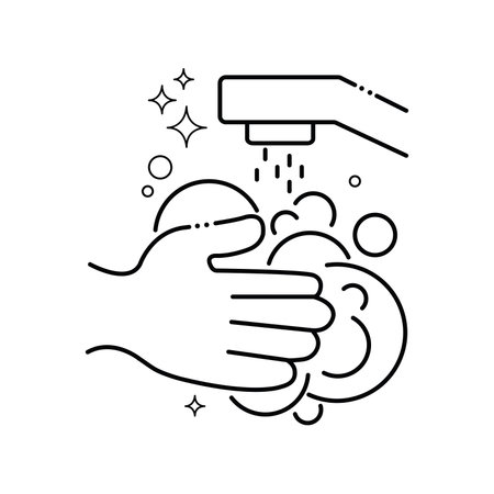 Isolated kitchen glove washing dishes Clean icon Vectorのイラスト素材