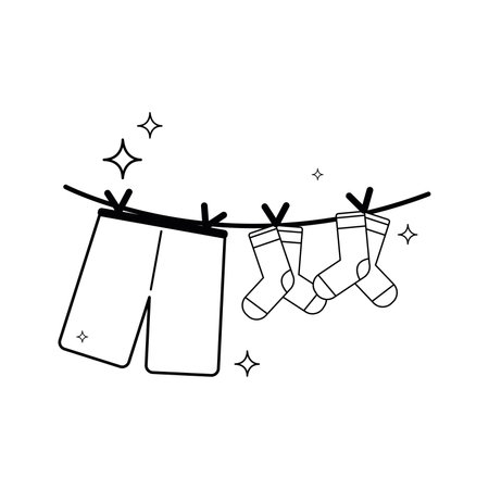 Isolated shiny and clean shorts and socks icon Vectorのイラスト素材