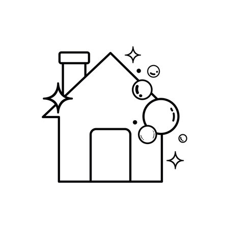 Isolated clean and shiny house building icon Vectorのイラスト素材