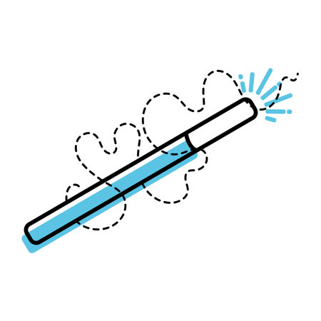 Isolated colored magic wand icon Vectorのイラスト素材
