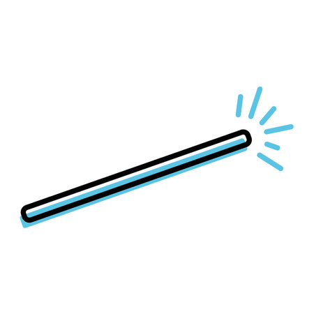 Isolated colored magic wand icon Vectorのイラスト素材