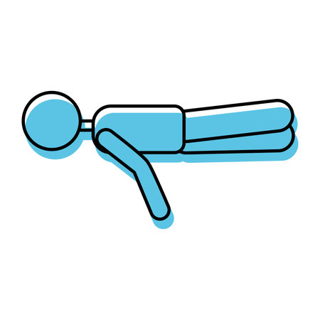 Isolated abstract person doll icon Vectorのイラスト素材