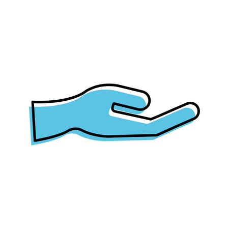 Isolated empty hand magic icon Vectorのイラスト素材