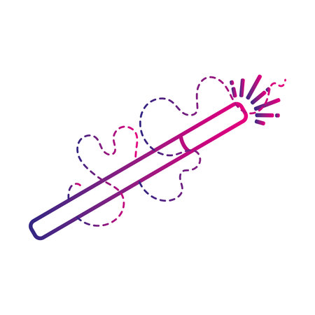 Isolated colored magic wand icon Vectorのイラスト素材