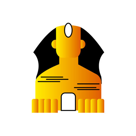 Isolated colored egypt sphynx icon Vectorのイラスト素材