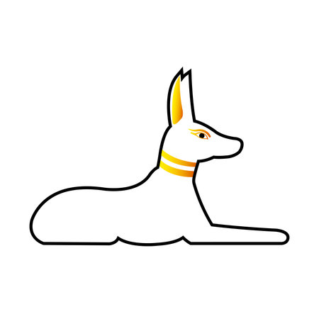 Isolated colored egypt cat icon Vectorのイラスト素材