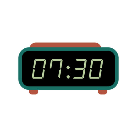 Digital clock icon Vectorのイラスト素材