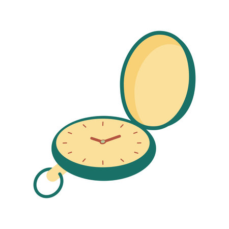 Vintage pocket watch icon Vectorのイラスト素材