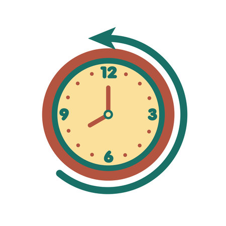 Wall clock icon Vectorのイラスト素材