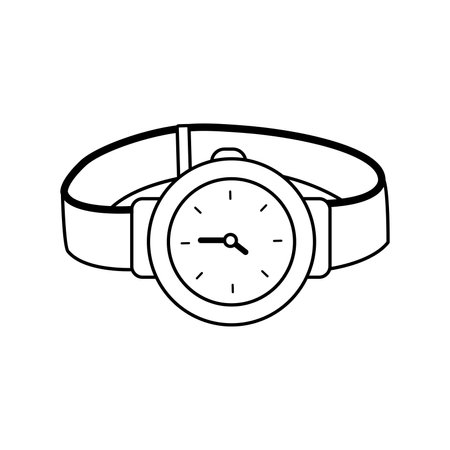 Analog wrist watch icon Vectorのイラスト素材