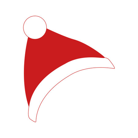 Colored christmas hat icon Vectorのイラスト素材