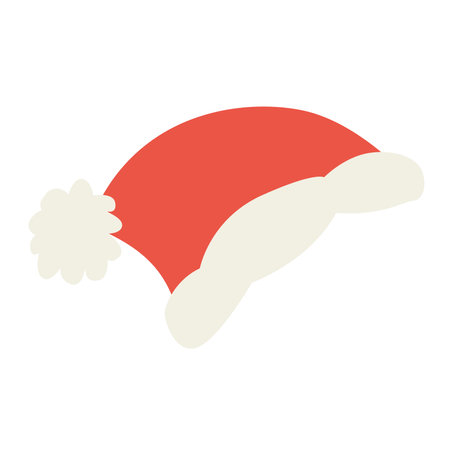 Colored christmas hat icon Vectorのイラスト素材