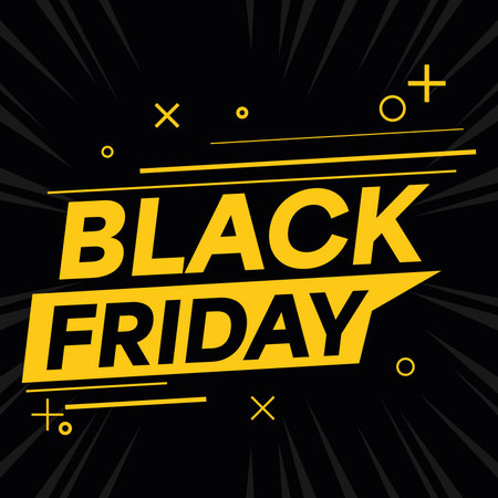 Black Friday sale background Vectorのイラスト素材