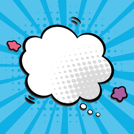 Empty comic bubble chat Vector