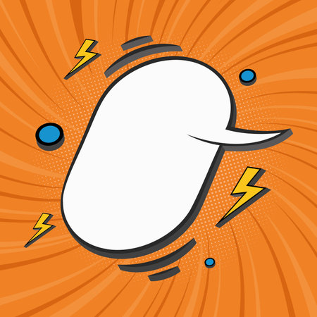 Empty comic bubble chat Vectorのイラスト素材