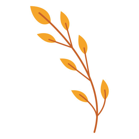 Isolated colored autumn seasonal leaf icon Vectorのイラスト素材