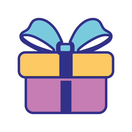 Gift box icon Christmas present Vectorのイラスト素材