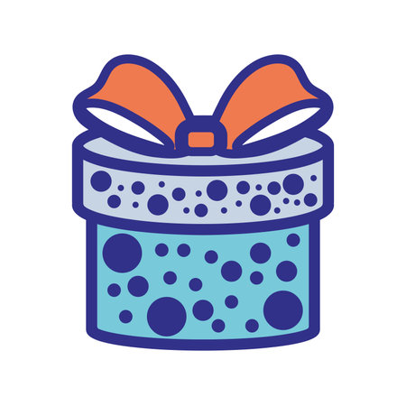 Gift box icon Christmas present Vectorのイラスト素材