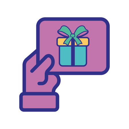 Gift box icon Christmas present Vectorのイラスト素材