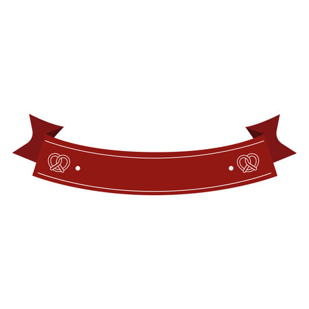 Isolated empty colored ribbon decoration Vectorのイラスト素材