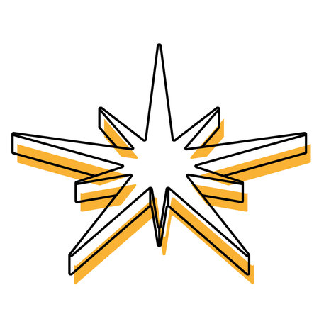 2d isometric star shape icon Vectorのイラスト素材