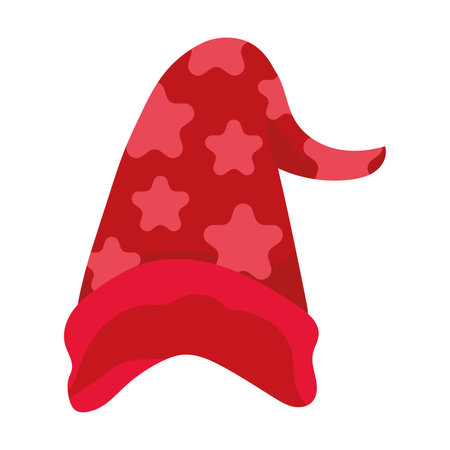 Isolated christmas hat icon Vectorのイラスト素材