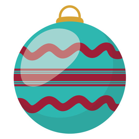 Detailed christmas tree ball icon Vectorのイラスト素材