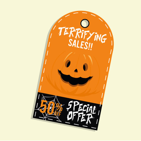 Halloween discount sticker Vectorのイラスト素材