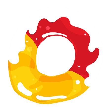 Colored donut candy icon Vector