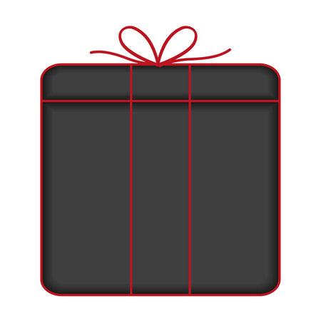 Isolated colored present wrapped box Vectorのイラスト素材