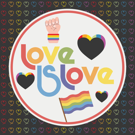 Colored lgbt pride poster Vectorのイラスト素材