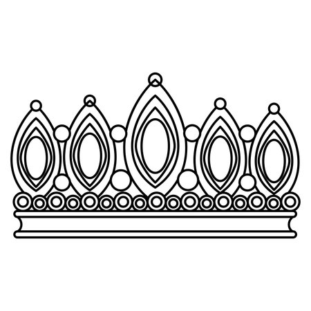 Royal crown outline icon Vectorのイラスト素材
