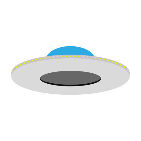 Isolated UFO spaceship icon Vectorのイラスト素材