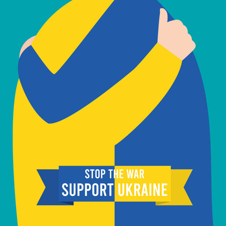 Stop the war in ukraine poster Vectorのイラスト素材