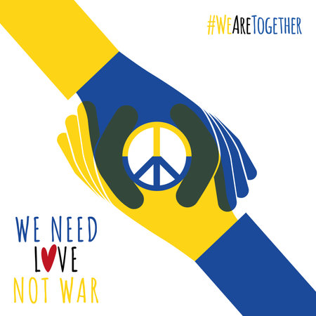 Stop ukraine war poster Vectorのイラスト素材