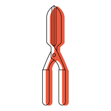 Colored gardening scissors icon Vectorのイラスト素材