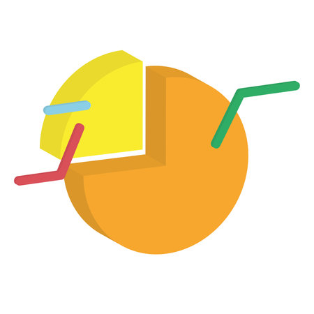 Business graph icon Vectorのイラスト素材