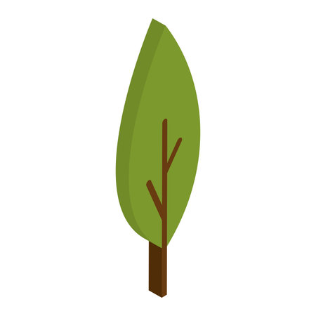 Colored isometric tree icon Vectorのイラスト素材